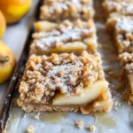 Healthy Pear Crumb Bars