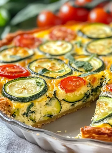 Herb-Infused Crustless Zucchini Quiche - homefoodkitchen