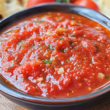 Homemade Pizza Sauce with Fresh Tomatoes
