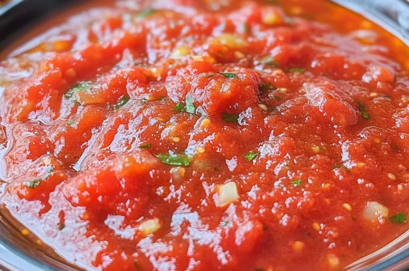 Homemade Pizza Sauce with Fresh Tomatoes