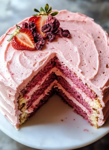 Homemade Strawberry Cake
