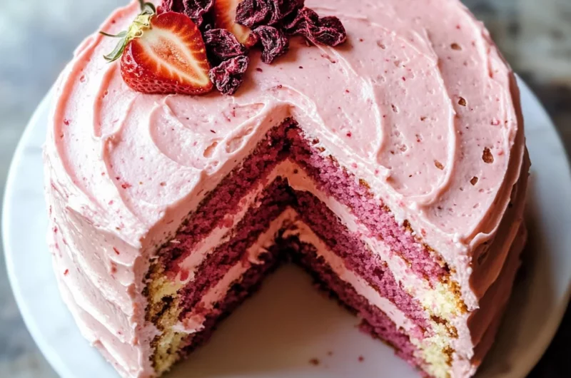 Homemade Strawberry Cake