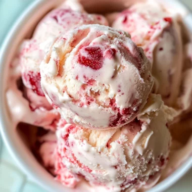 Homemade Strawberry Ice Cream