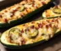 Jalapeno Popper Zucchini Boats