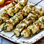 Lemon Pesto Chicken Kabobs