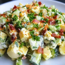 Low Carb Cucumber Egg Salad