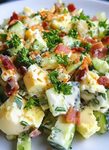 Low Carb Cucumber Egg Salad Recipe
