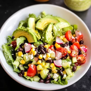 Mexican Chopped Salad with Honey-Lime Dressing