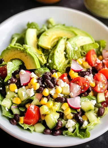 Mexican Chopped Salad with Honey-Lime Dressing