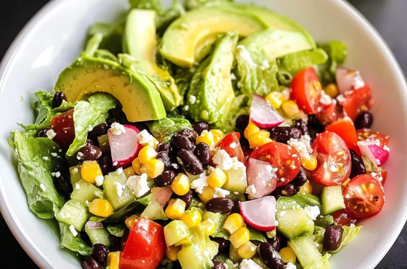 Mexican Chopped Salad with Honey-Lime Dressing