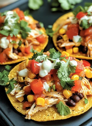 Mexican Rotisserie Chicken Tostadas