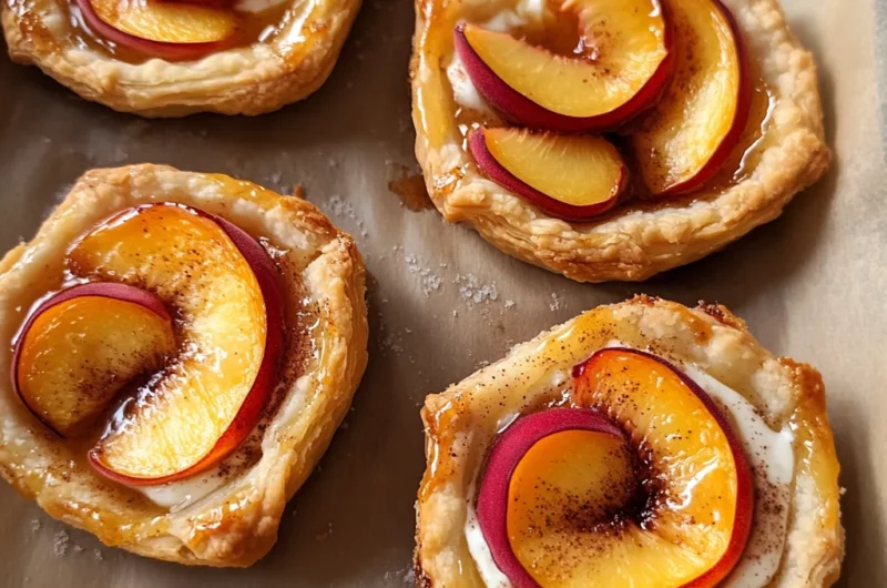 Mini Peach and Cream Cheese Tarts