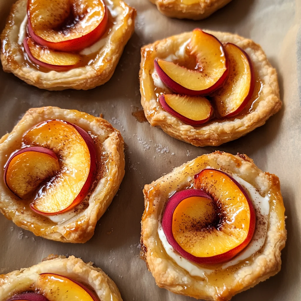Mini Peach and Cream Cheese Tarts