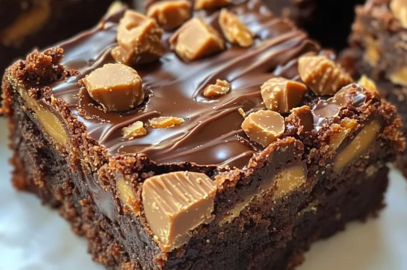 OMG Peanut Butter Cup Brownies