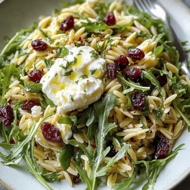 Orzo Arugula Salad Recipe