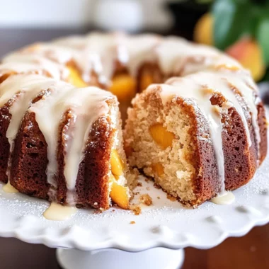 Peach Pound Cake Recipe