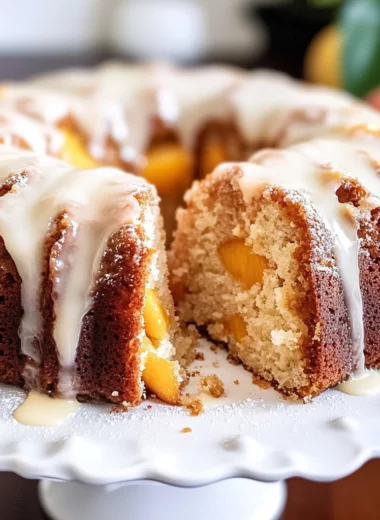 Peach Pound Cake Recipe