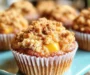Peach Recipes: Easy Peach Crumb Topping Muffins