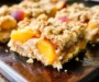 Peaches and Cream Crumble Bars