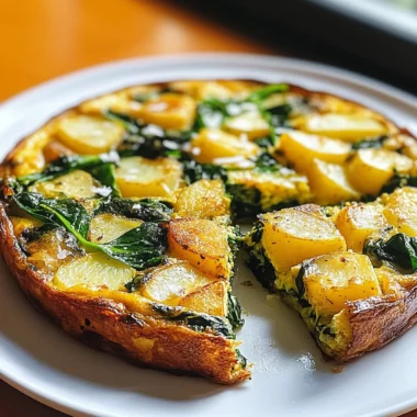 Potato and Spinach Frittata