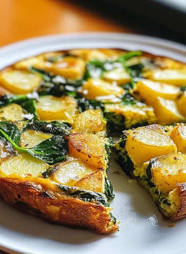 Potato and Spinach Frittata
