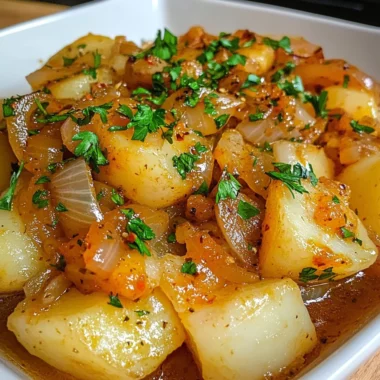 Potatoes with Cebolada (Portuguese Spicy Onion Sauce)
