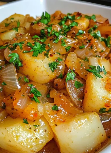 Potatoes with Cebolada (Portuguese Spicy Onion Sauce)