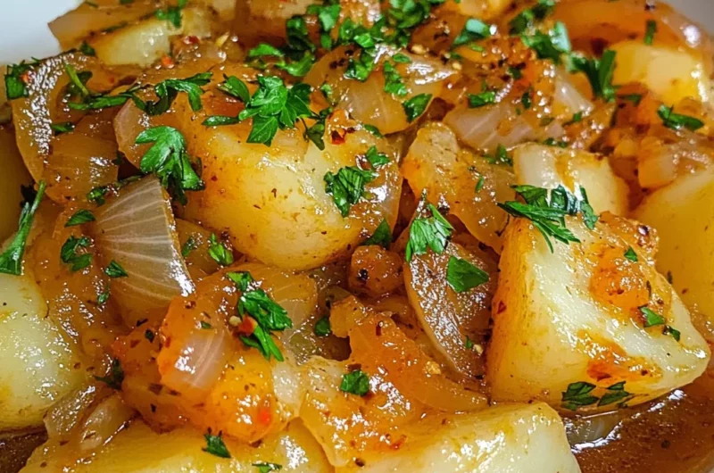 Potatoes with Cebolada (Portuguese Spicy Onion Sauce)
