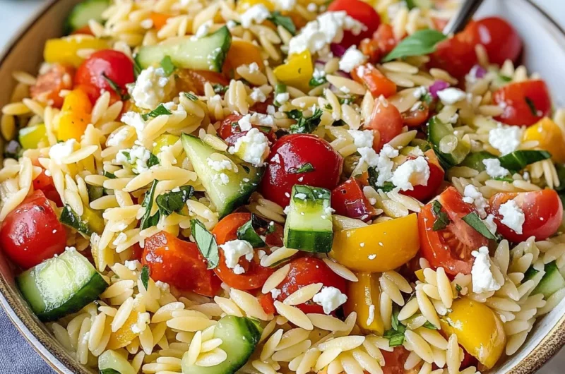 Rainbow Orzo Salad