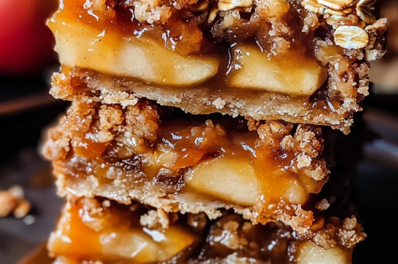 Salted Caramel Apple Pie Bars