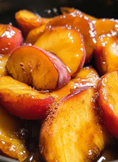 Spiced Caramelized Peaches