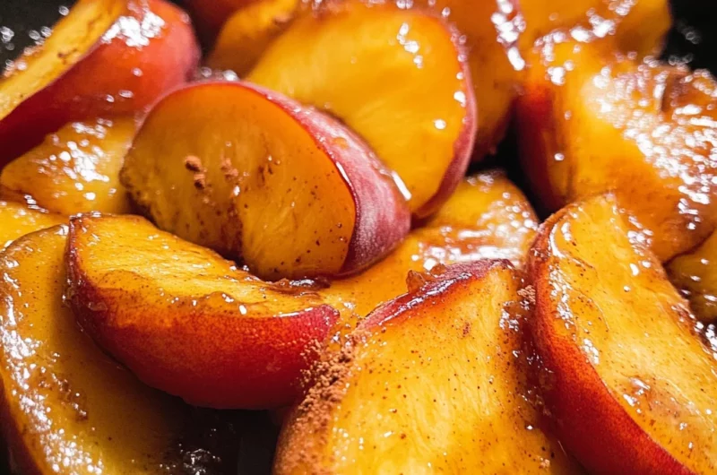 Spiced Caramelized Peaches