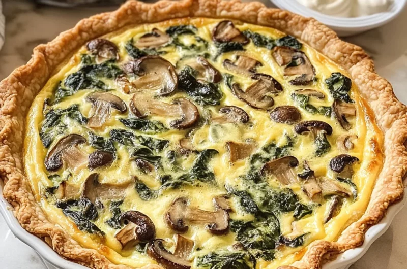 Spinach Mushroom Quiche