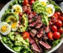 Steak Cobb Salad with Creamy Avocado Dressing {Whole30, Keto}