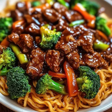 Sticky Beef Noodles