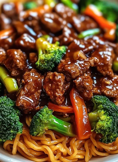 Sticky Beef Noodles