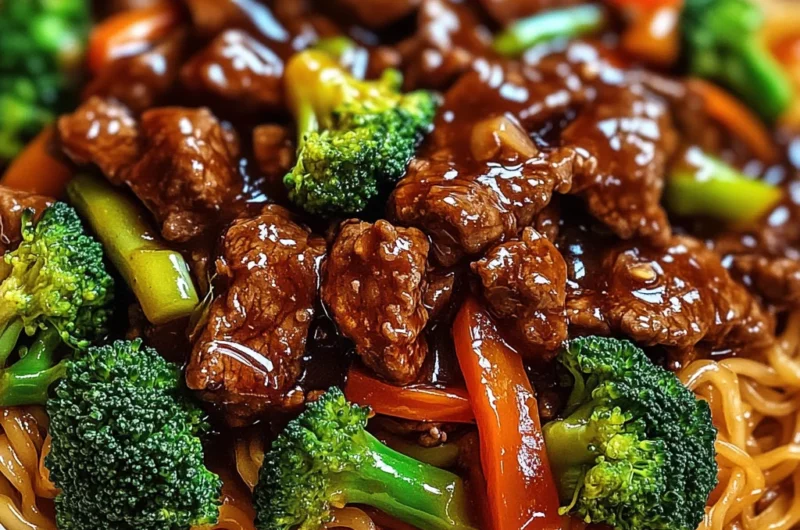 Sticky Beef Noodles