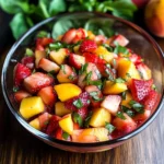 Strawberry Peach Fruit Salad Salsa