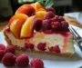 Summer Bliss Peach and Raspberry Cheesecake Delight