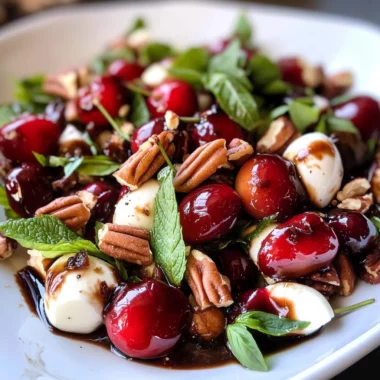 Sweet Cherry Caprese Salad