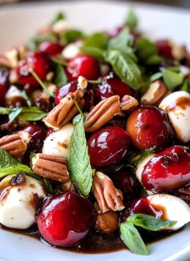 Sweet Cherry Caprese Salad