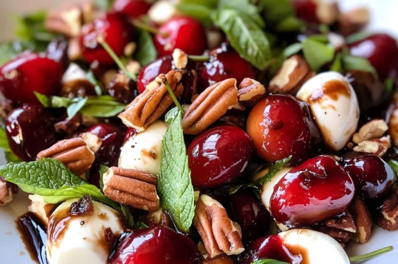 Sweet Cherry Caprese Salad
