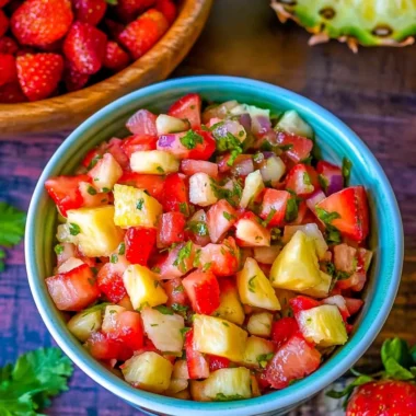 Tangy Pineapple Strawberry Salsa