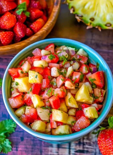 Tangy Pineapple Strawberry Salsa