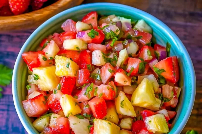 Tangy Pineapple Strawberry Salsa