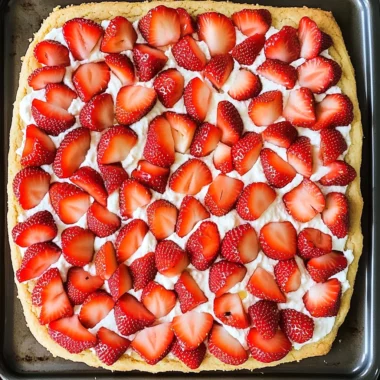 The Best Strawberry Cookie Pizza Recipe