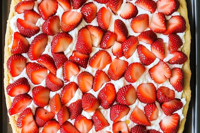 The Best Strawberry Cookie Pizza Recipe