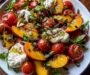 Tomato, Peach, and Burrata Salad