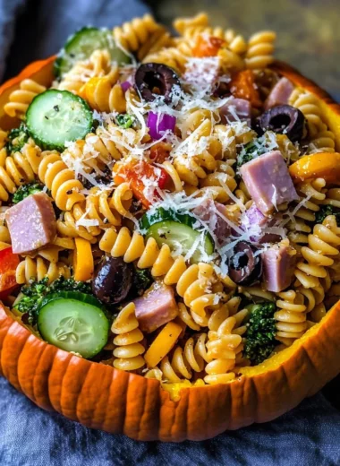 UpChuckin' Pumpkin Loaded Pasta Salad