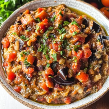 Zaalouk (Moroccan Eggplant Dip)